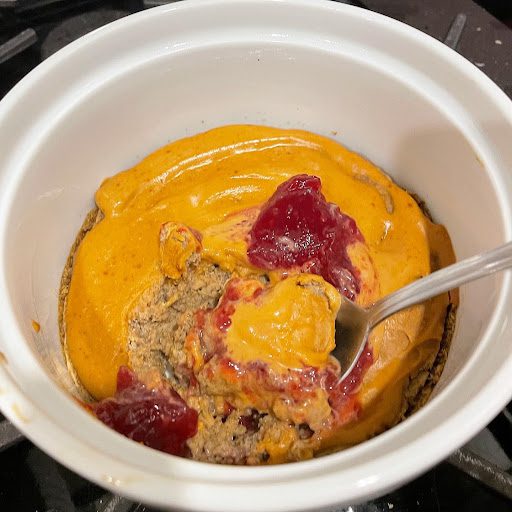 PB&J Baked Protein Oats
